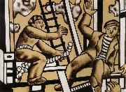 Fernard Leger Builder oil painting